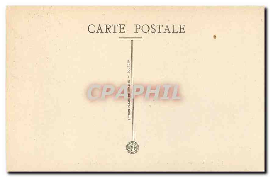 CPA Lourdes Le Calvaire V Station Simon le Cyroneen aide Jesus a porter sa Croix  — Verso