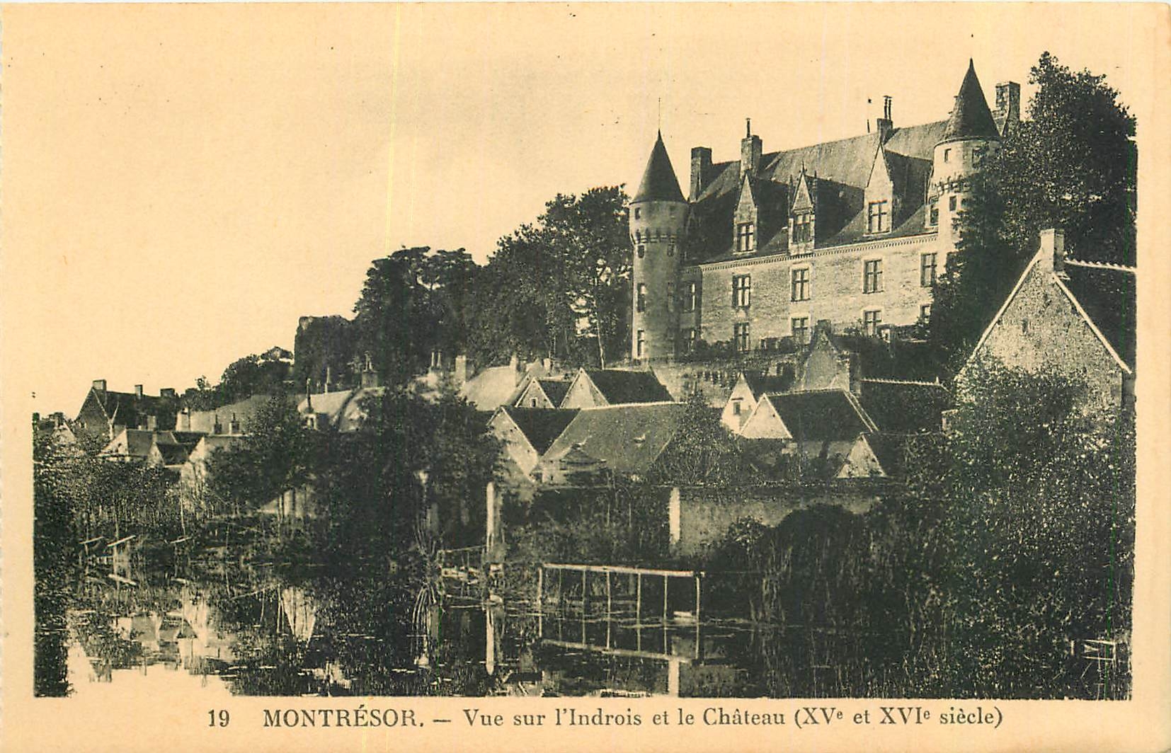 CPA Montresor Vue sur l'Indrois et le Chateau 
