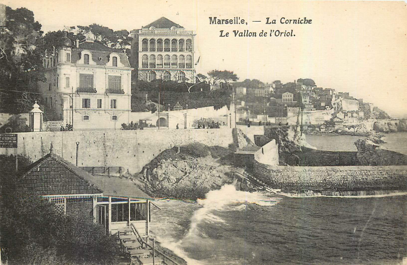 CPA Marseille La Corniche Le Vallon de l'Oriol 