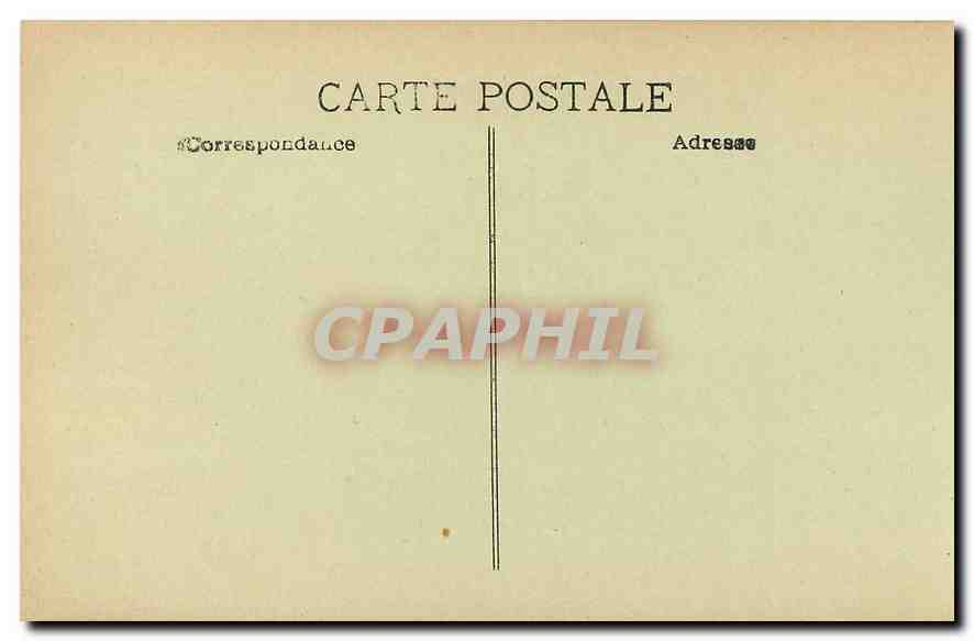 CPA Marseille Hotel des Postes  — Verso