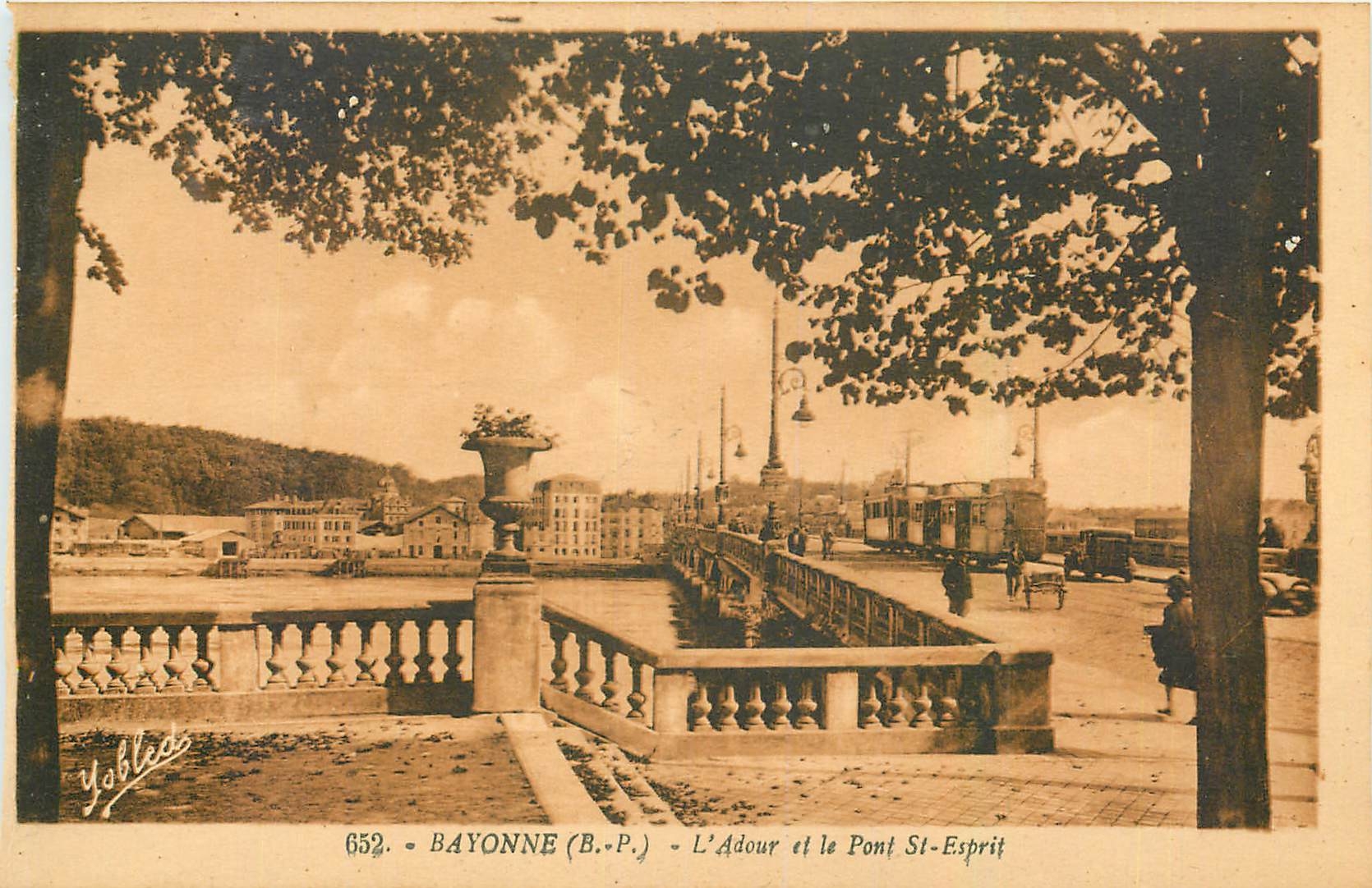 Bayonne (B.P.) - L'Adour et le Pont St-Esprit — Yablicd, n° 652