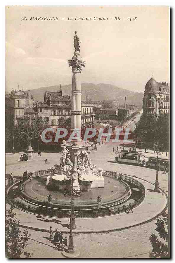 CPA Marseille La Fontaine Cantini 
