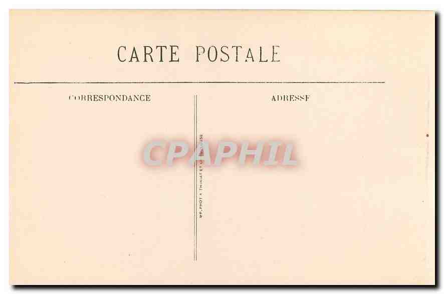 CPA Marseille La Fontaine Cantini  — Verso