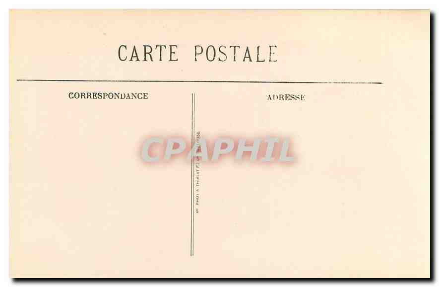CPA Marseille Eglise des Reformes et Monument des Mobiles  — Rückseite