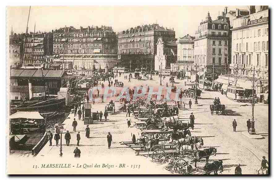 CPA Marseille Le Quai des Belges 