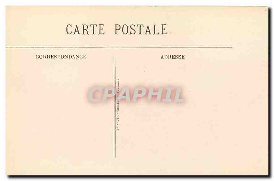 CPA Marseille L'Hotel de Ville  — Rückseite
