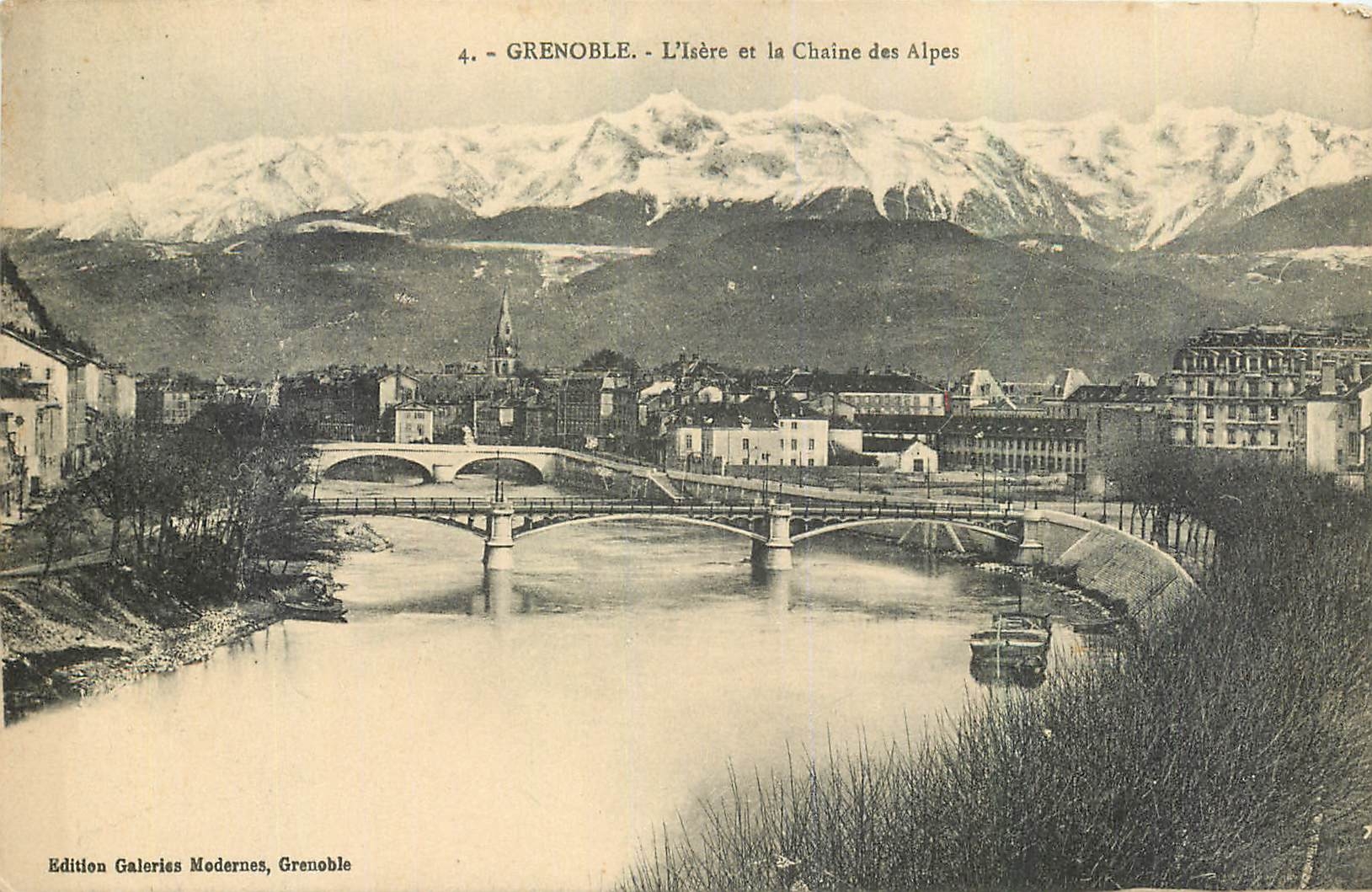 Grenoble - L'Isère et la Chaîne des Alpes — Édition Galeries Modernes, Grenoble