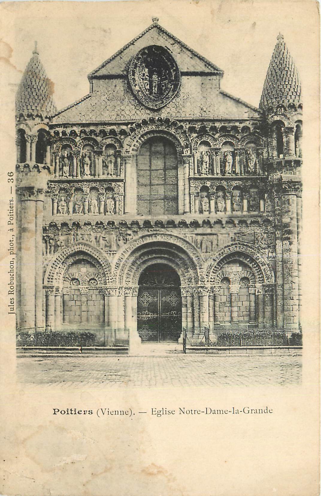 Poitiers (Vienne) — Église Notre-Dame-la-Grande — Jules Robuchon, phot. à Poitiers — n°36