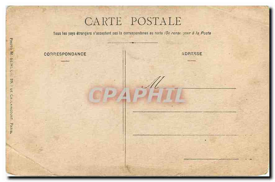 CARTE PHOTO Enfant — Rückseite