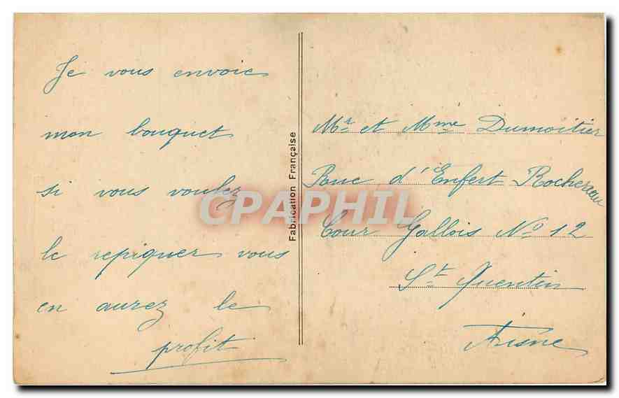 CPA Collection Nationale Nordcothe Visite a la Grand Mere  — Rückseite