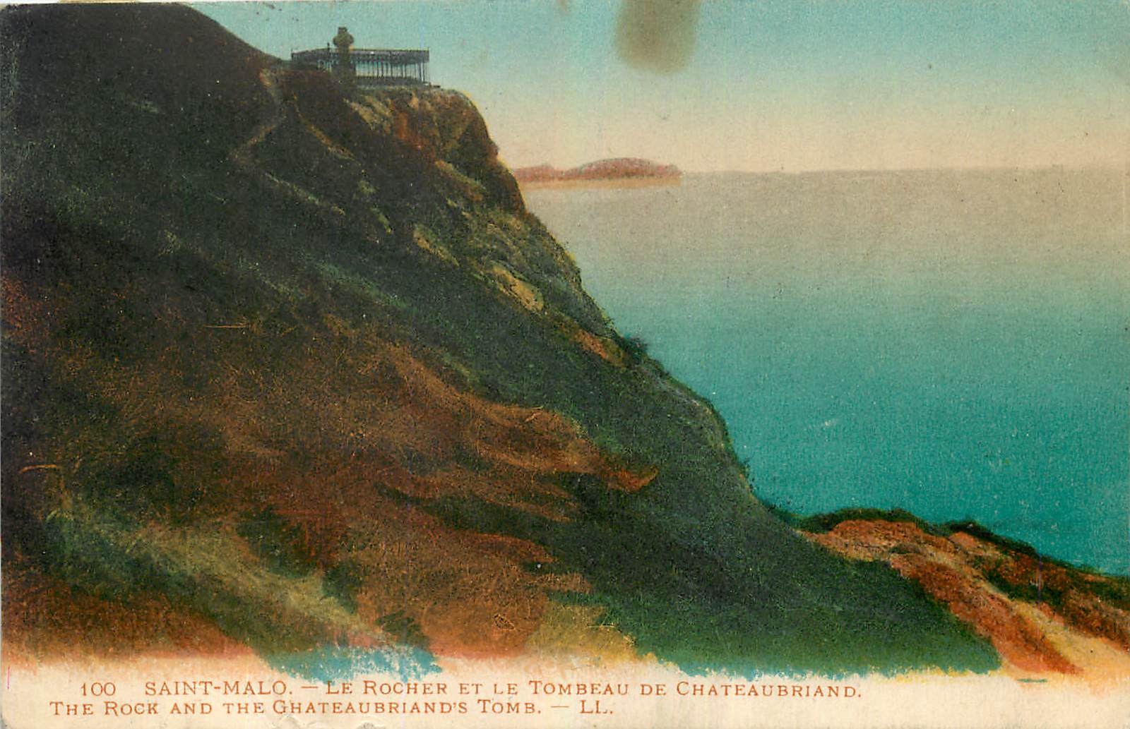 Saint-Malo — Le Rocher et le Tombeau de Chateaubriand — LL