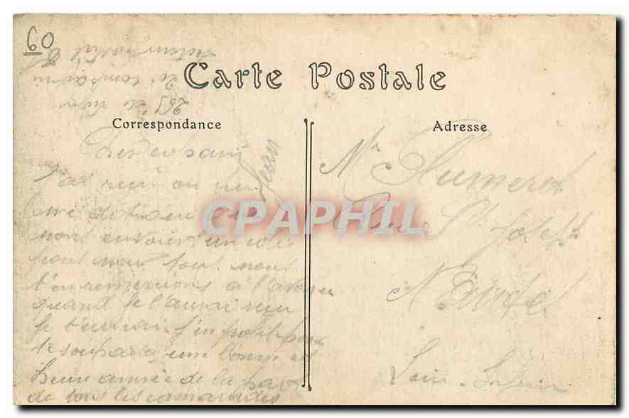 CPA Palais de Compiegne Le Berceau de Napoleon I  — Rückseite