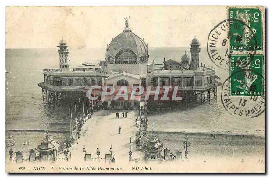 CPA Nice Le Palais de la Jetee Promenade 