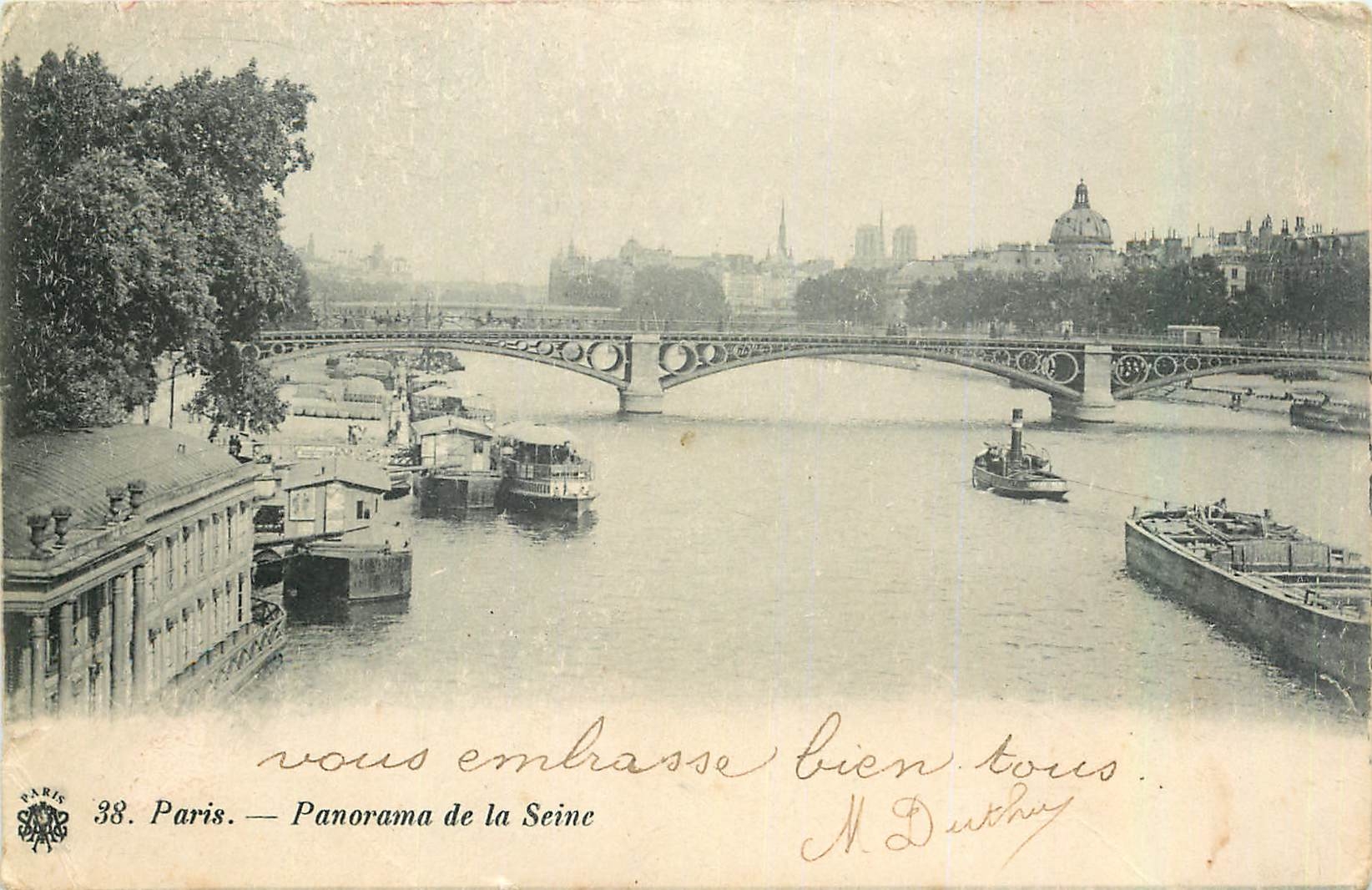 CPA Paris Panorama de la Seine 