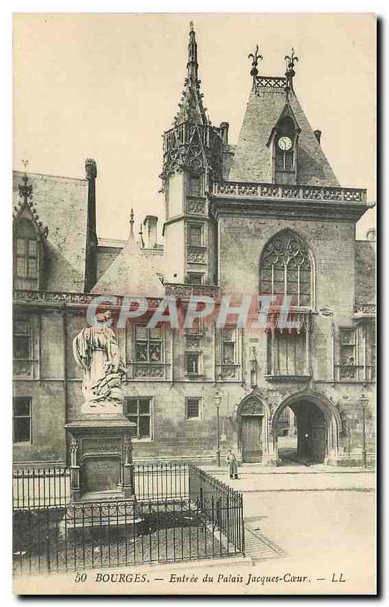CPA Bourges Entree du Palais Jacques Coeur 