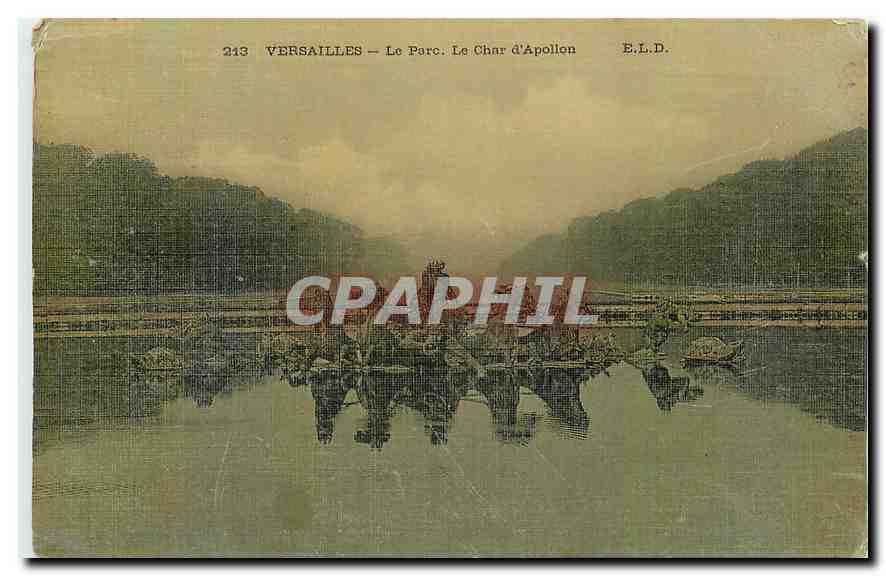 CPA Versailles Le Parc Le Char d'Apollon 