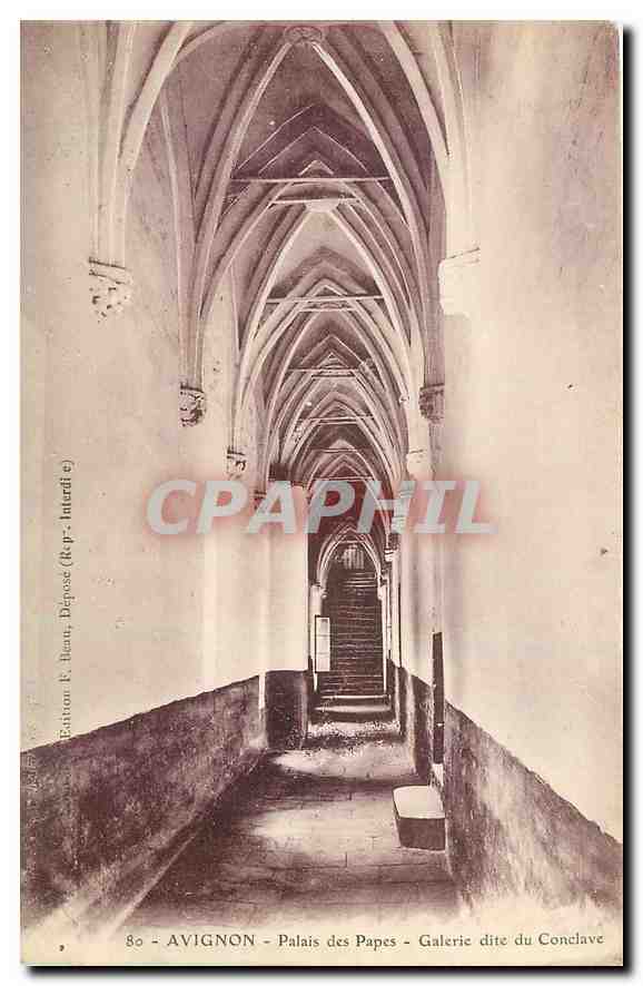 CPA Avignon Palais des Papes Galerie dite du Conclave 