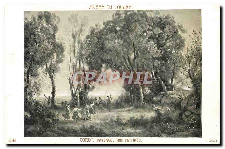 CPA Musee du Louvre Corot Une Matinee 