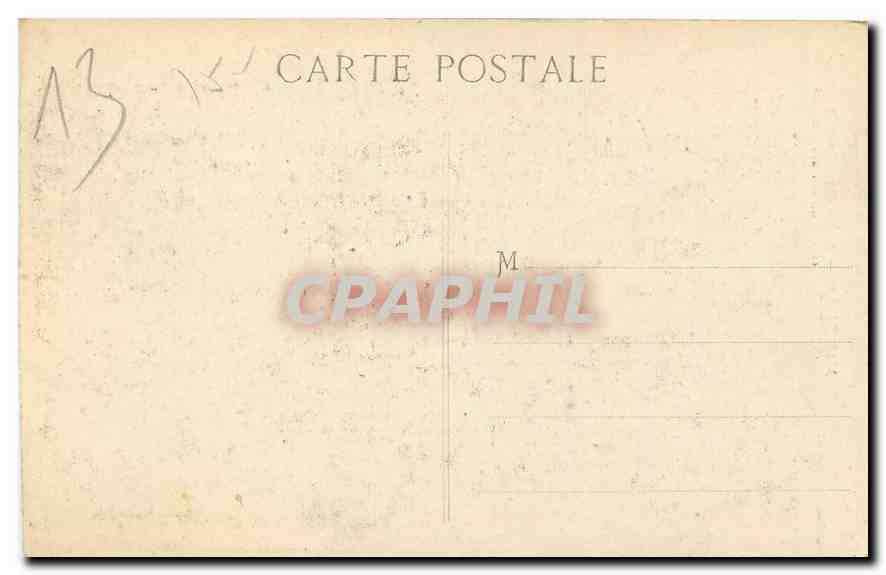 CPA Marseille Eglise des Reformes et Monument des Mobiles  — Verso