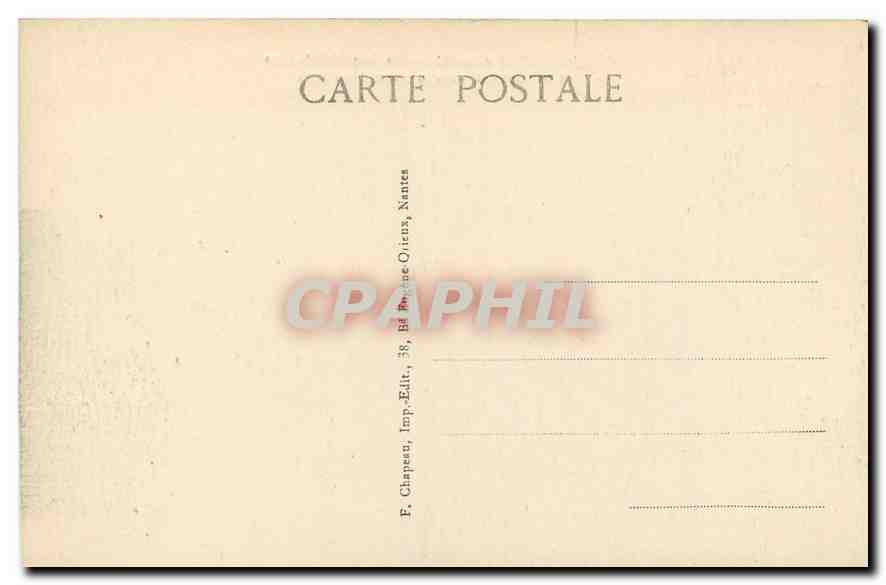CPA Guerande Loire Inf La Tour Saint Jean et le Bas Mail vers le Marche au Bois  — Back