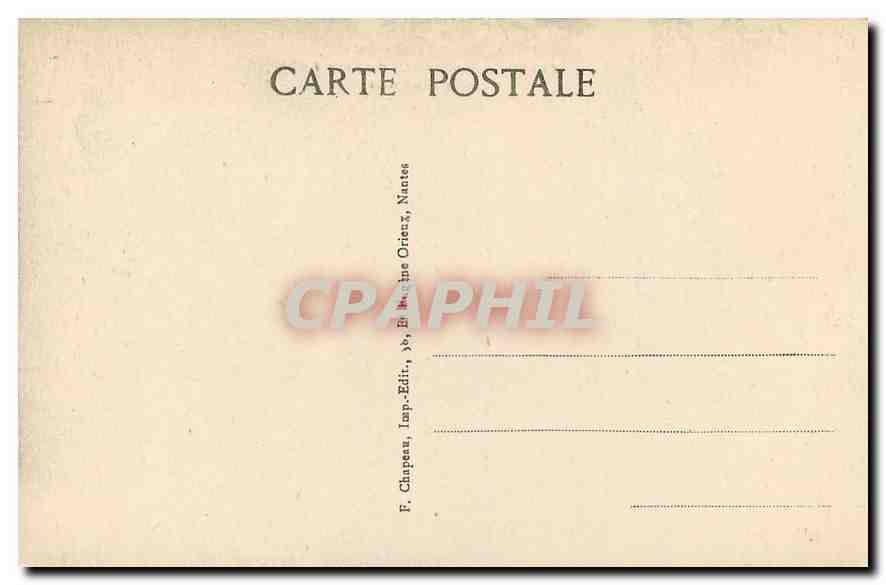 CPA Guerande Loire Inf Promenade Fosses et Tour Jean V ou de la Gaudinais  — Back