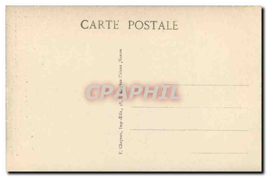 CPA Guerande Loire Inf Collegiale St Aubin  — Back