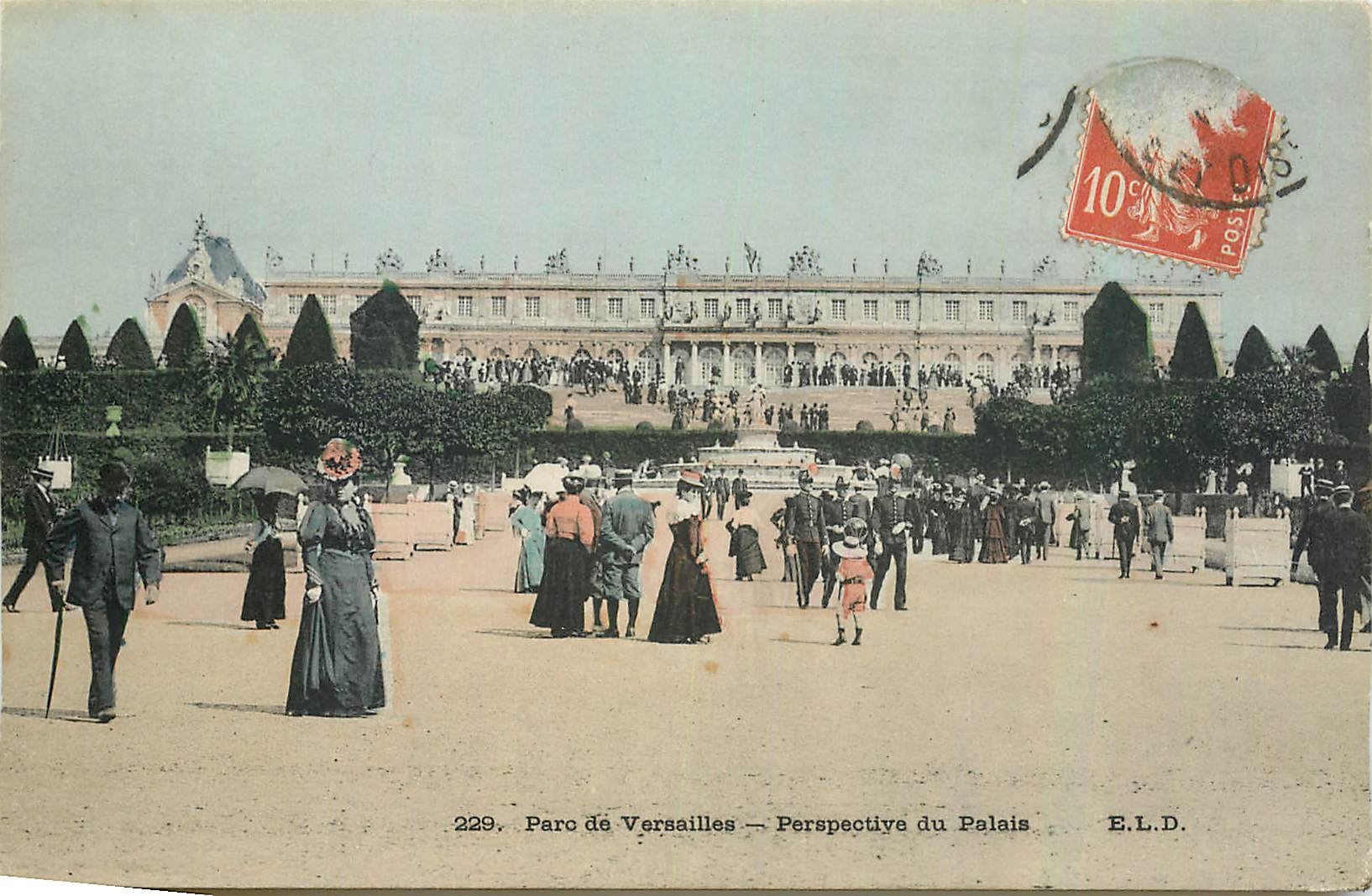 CPA Parc de Versailles Perspective de Palais 