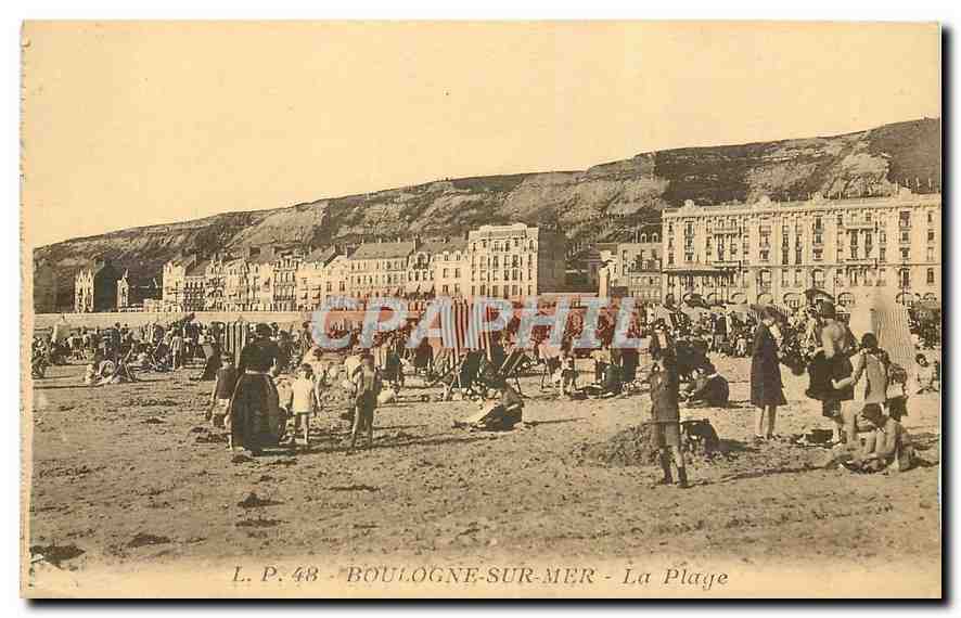 CPA Boulogne sur Mer La Plage 