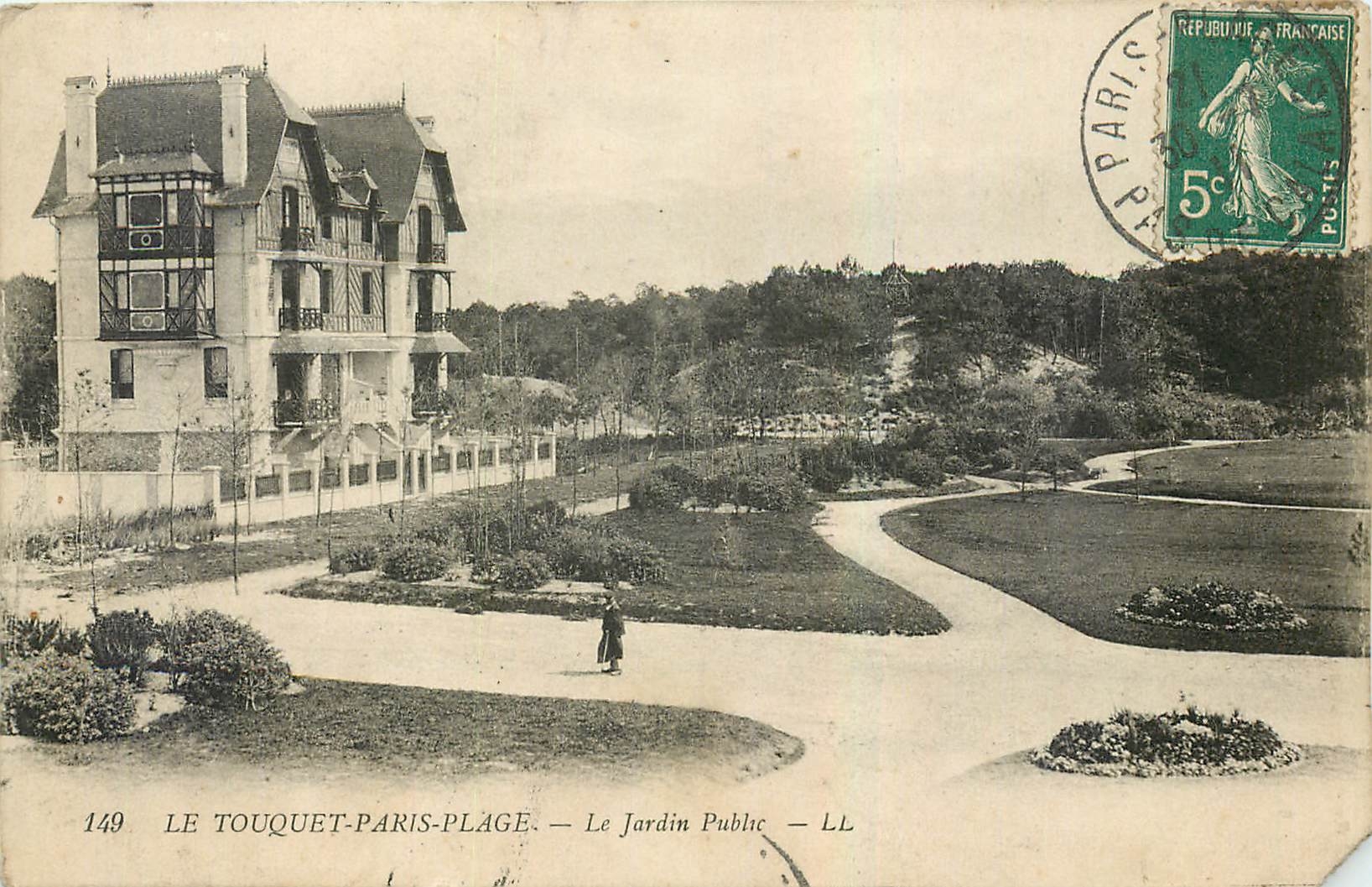 CPA Le Touquet Paris Plage Le Jardin Public 