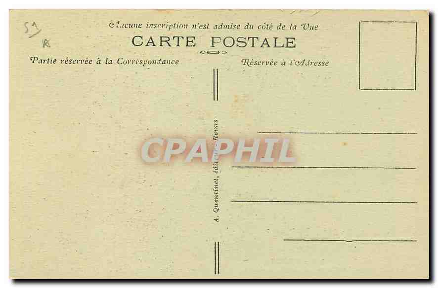 CPA Reims Le Portail de la Cathedrale  — Rückseite