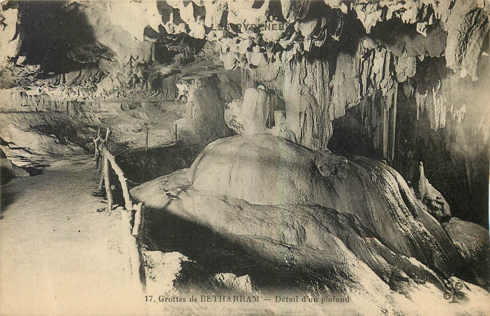 CPA Grottes de Betharram Detail d'un plafond 