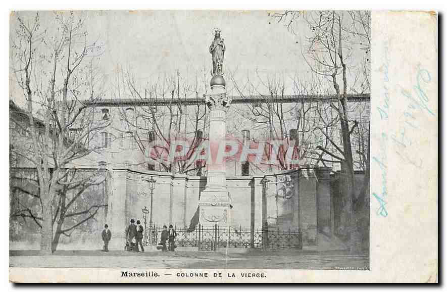 CPA Marseille Colonne de la Vierge 