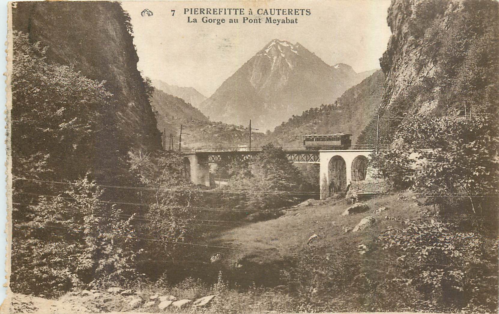 CPA Pierrefitte a Cauterets La Gorges au Pont Moyabat 