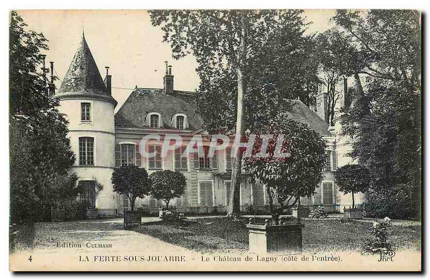 CPA La Ferte sous Jouarre Le Chateau de Lagny cote de l'entree 