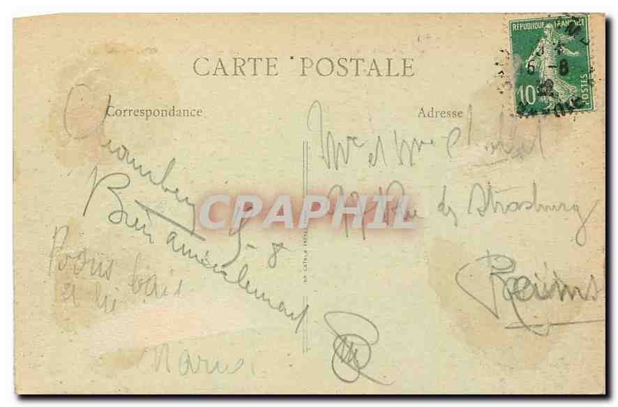 CPA La Savoie Chambery Chateau des Ducs de Savoie  — Rückseite
