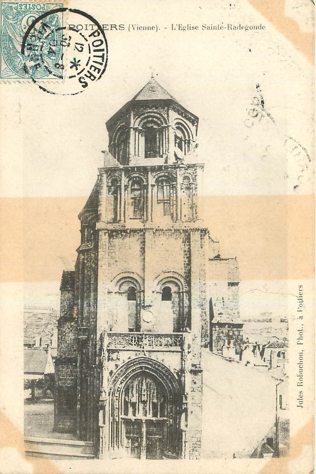 Poitiers (Vienne) - L'Église Sainte-Radegonde — Jules Robuchon, Phot. à Poitiers