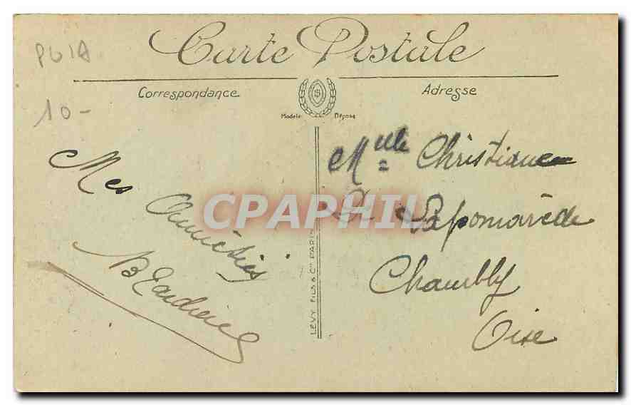 CPA Poitiers l'Hotel de Ville  — Rückseite