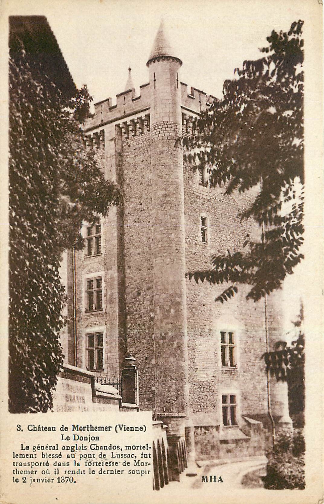 CPA Chateau de Morthemer Vienne Le Donjon 