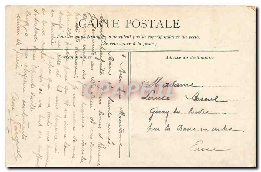 CPA La resurrection du jeune homme de Nain  — Verso