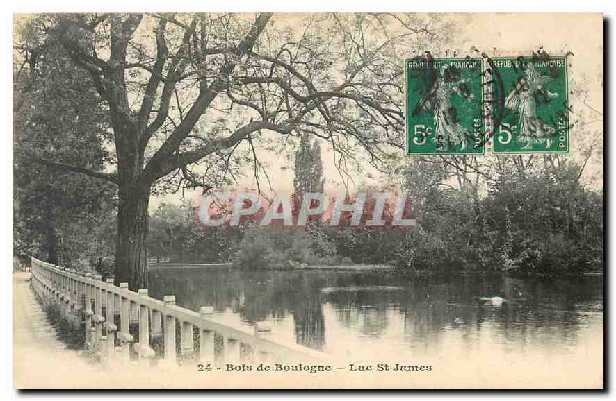 CPA Bois de Boulogne Lac St James 