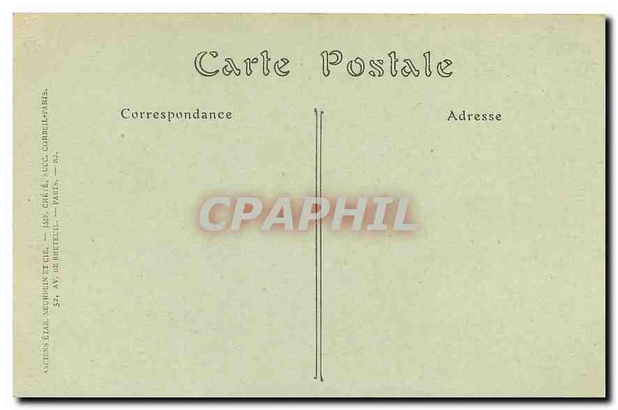 CPA Angouleme Nef de la Cathedrale Saint Pierre  — Rückseite