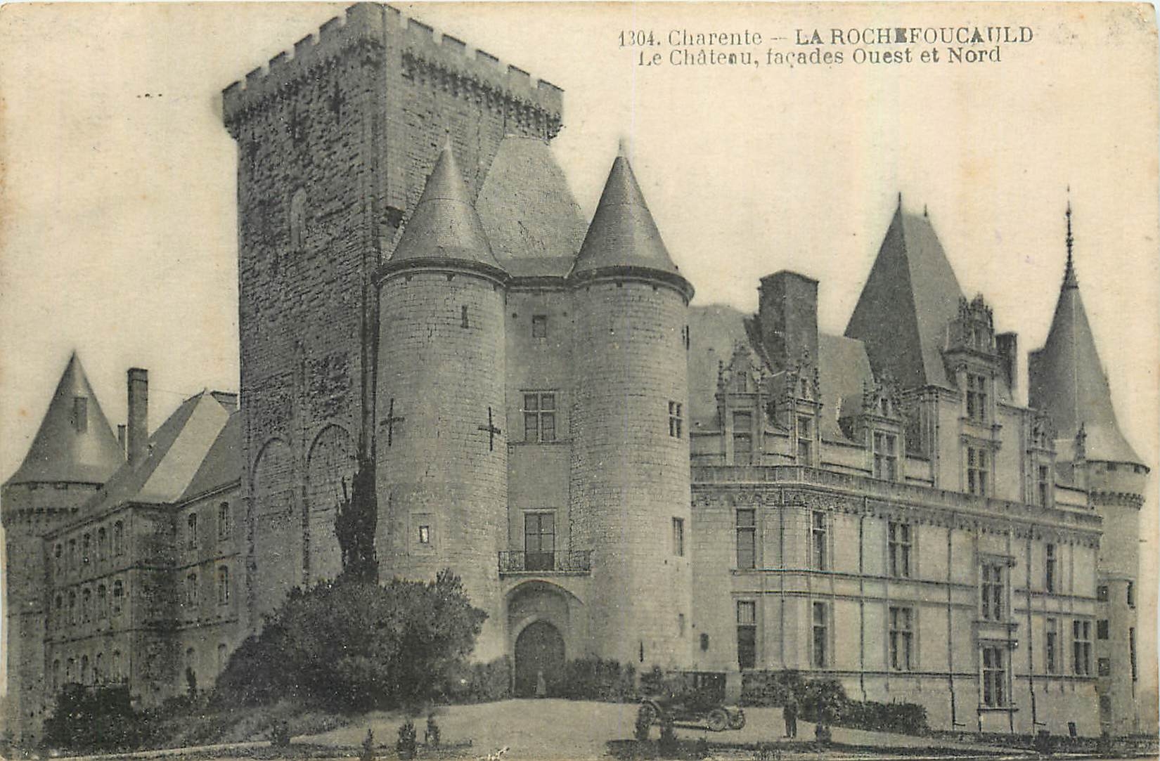 CPA Charente La Roche Foucauld Le Chateau facades Ouest et Nord 