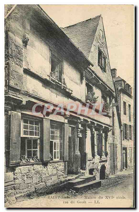 Saint-Brieuc — Maison du XVIe siècle, rue du Gouët — LL