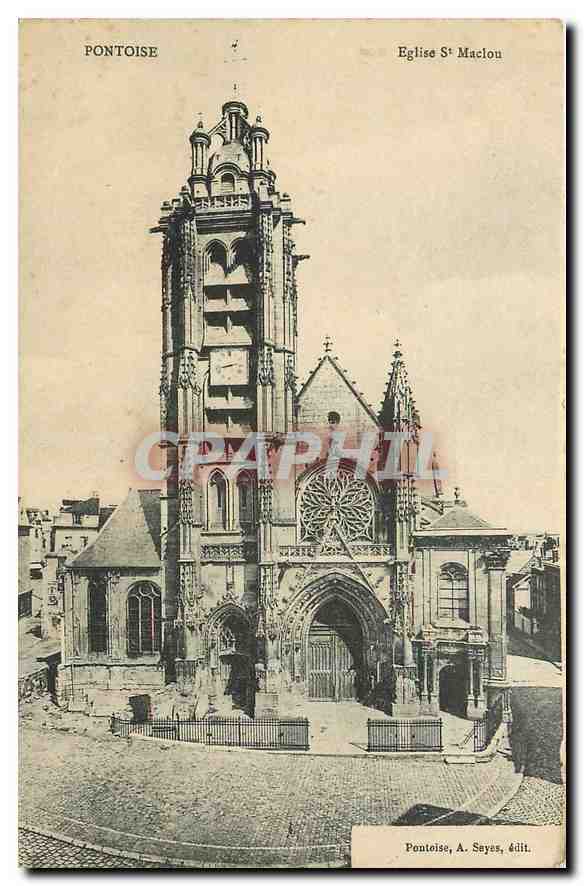 CPA Pontoise Eglise St Maclou 