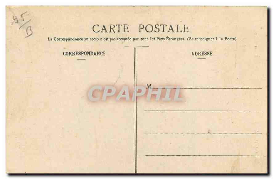 CPA Pontoise Eglise St Maclou  — Back