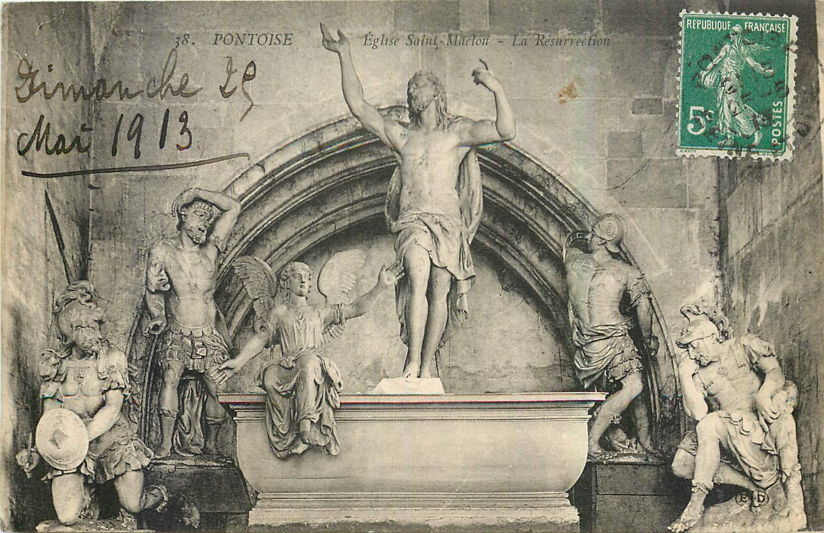 CPA Pontoise Eglise Saint Maclou 
