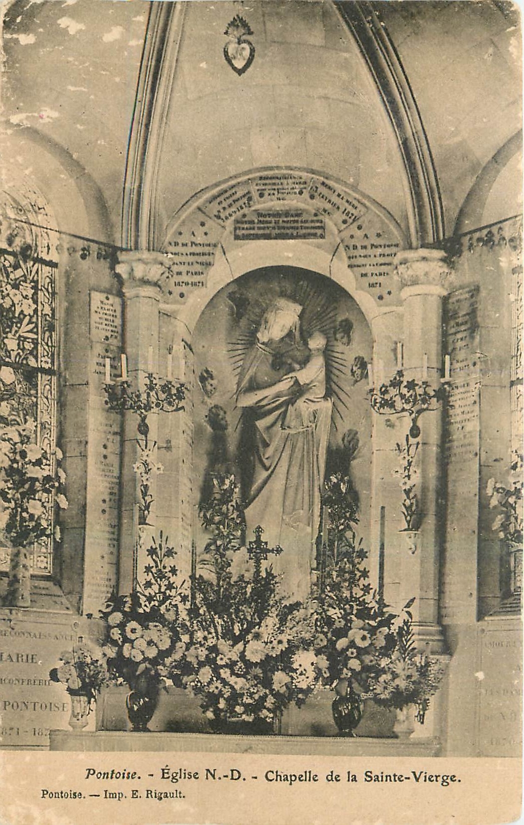 CPA Pontoise Eglise N D Chapelle de la Sainte Vierge 