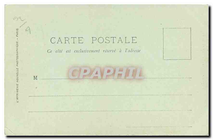 CPA Paris Le Bois de Boulogne  — Verso