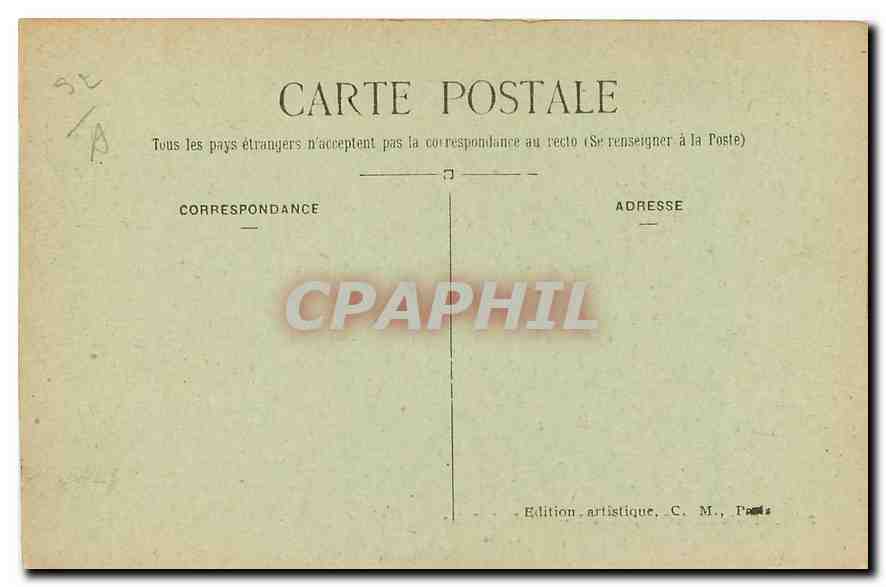 CPA Bois de Boulogne Bords de Seine  — Verso