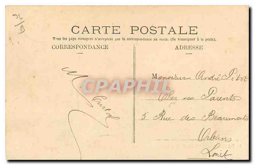 CPA Salle des Fetes Boulogne sur Seine — Rückseite